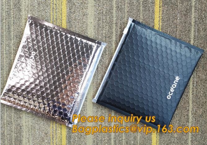 Cosmetic Pink Slider Padded Bag/Silver k Bag With Bubble,Padded Envelopes Cheap Aluminium Foil k Holographic