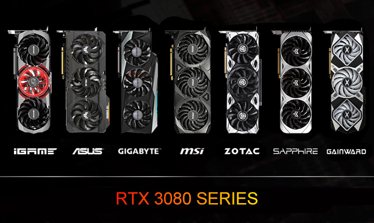 10 GB GDDR6X 3080 Graphics Card 8704 Cores 1.71 GHz Boost Clock