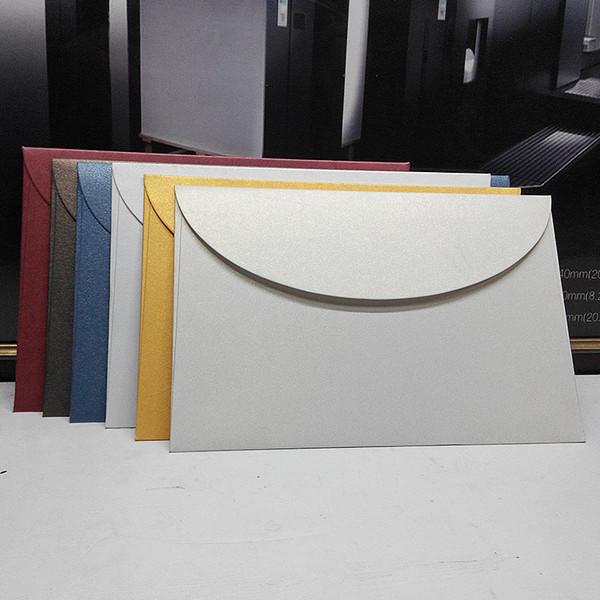 Cheap Western-style customized envelopes thickening pearl paper round flap for sale