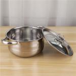 Wholesale 8pcs Soup Stock Pot Set Non Stick Stainless Steel 410 Pots Set with