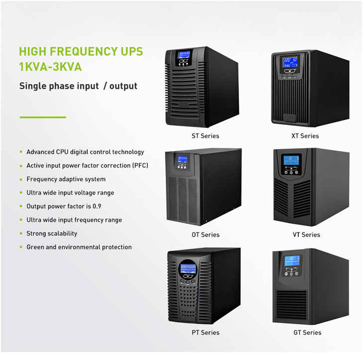 3 Phase 20KVA Online Tower UPS Pure Sine Wave long-run model Backup Power Tower UPS