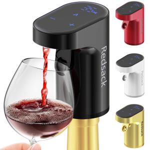 Quality Food Grade Silicone ABS Portable Wine Dispenser with 1200mah Battery and LED Touch Screen wholesale
