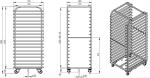 Rk Bakeware China-Stainless Steel Roll in 800X600 Baking Rack for Revent Rack