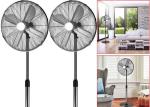 Vintage Retro Standing Fan with Brushed Nickel Finish 3 Speed Adjustable Height