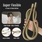 Food-Grade Silicone Shower Hose Attachment for Handheld Shower Head, Kink-Free
