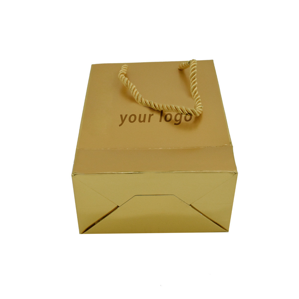 Blue Assorted Sizes Corrugated Custom Paper Shopping Bags For Small Business