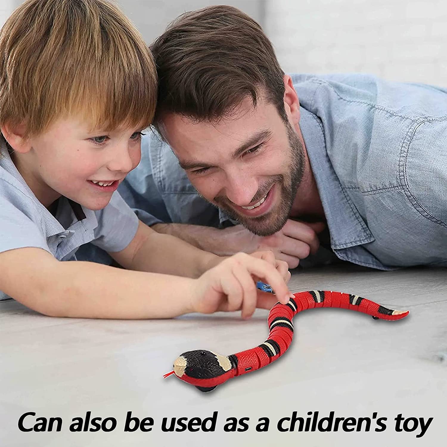 Remote-Controlled Rattlesnake Prank Toy ther Remote Distance Feature and Unique