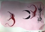 Offset Printing White Waterslide Decal On Wine Glass Vivid Design