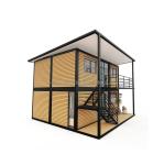 Aluminum Alloy Windows Modified Shipping Container Prefabricated Wooden Leisure