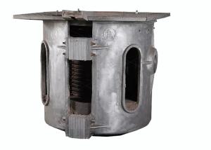 China Electric Aluminum Cans Induction Melting Furnace For Ingot 350kg Weight on sale