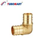 Brass Pex Crimp Fittings 1/2 Inch Lead Free For Water Supply Systems