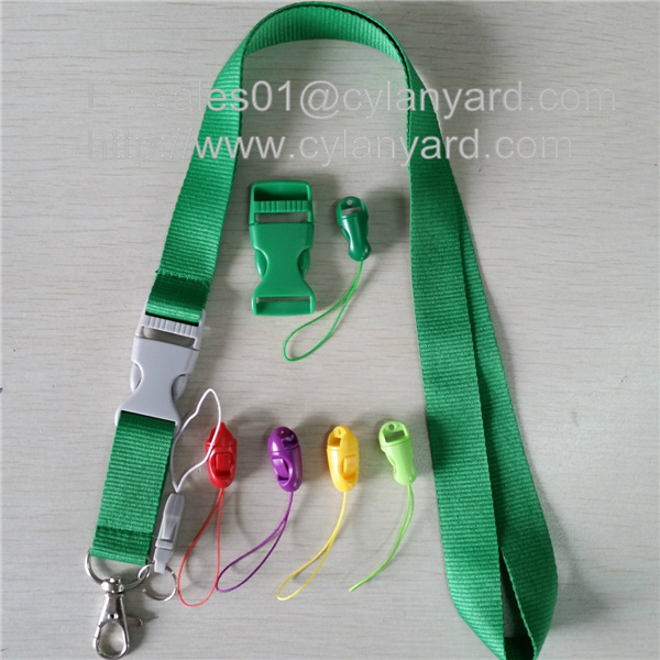 Dyed colored polyester lanyards
