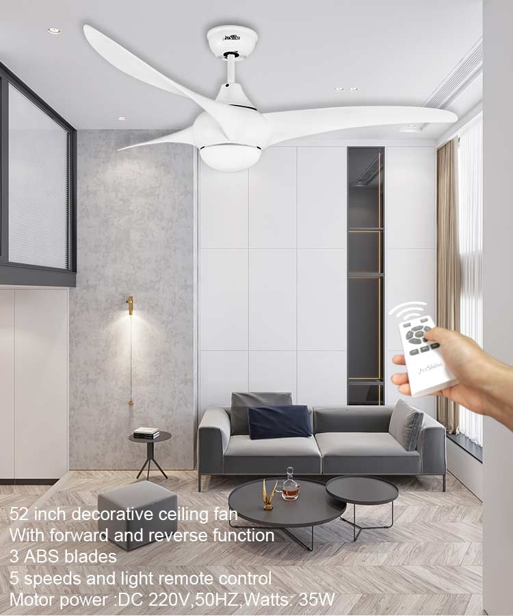 Cool Function Chinese Folding Ceiling Fans with LED Light 3000-6000K Color Temperature