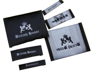 Quality Washable Clothing Woven Labels Custom-made 50D polyester yarn wiht personized logo wholesale