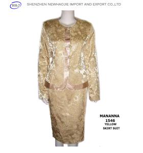 Quality ladies fashion new styles 2 pieces skirt suits for ladies formal skirt suit wholesale