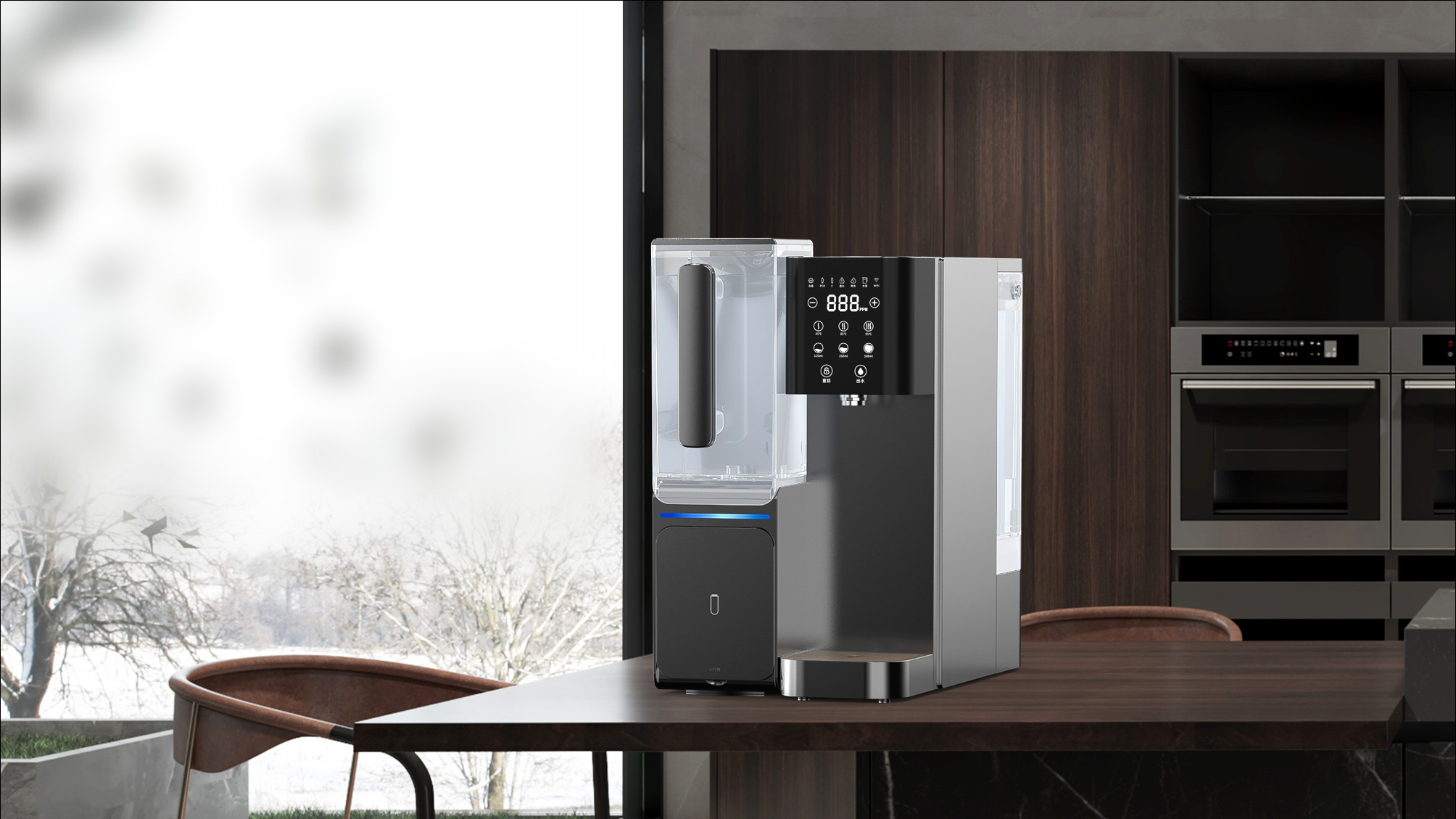 4 Stage Countertop Home Ro Water Dispenser 2200W Hot And Cold Ro System