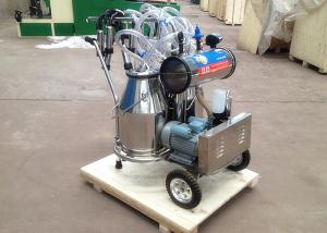 Quality Two Buckets Mobile Milking Machine , Vacuum Pump Dairy Milking Equipment wholesale