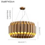 Led Chandelier For Living Dining Room Luxury Gold Stainless Steel Lamp Modern