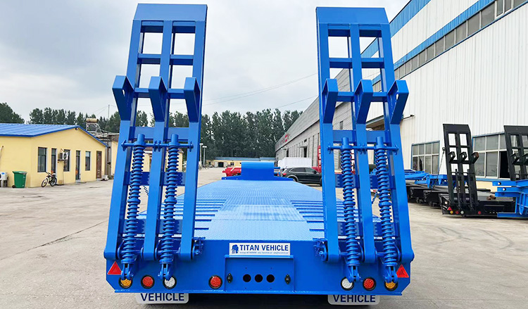 Hydraulic Heavy Duty 3 Line 6 Axles 130 Ton Low Bed Trailer for Sale in Mauritius