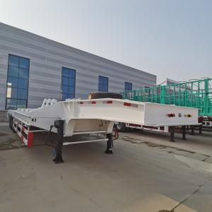 Quality Jost E100 Landing Gear 80t Low Bed Truck Semi Trailer for Heavy Mechanical Suspension wholesale