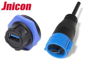 Quality IP67 Waterproof USB Connector , Watertight USB Connector Power And Data Charging wholesale