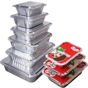 Quality 1150ML Aluminum Foil Lunch Box 230mm*170mm*50mm Sanitary Pollution Free wholesale
