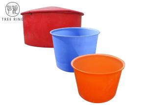 Quality 220 Gallon Stock Large Round Cattle Water Trough For Horses Rotational Plastic Circular wholesale