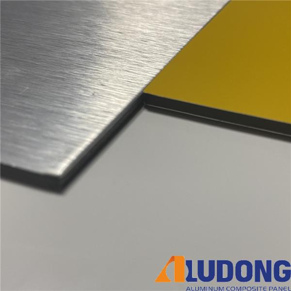 2440mm Length Impact Resistant Brushed Aluminum Composite Panel with Heat
