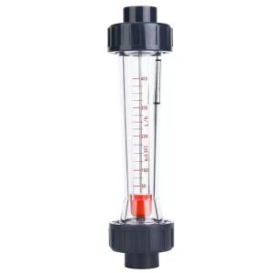 Quality Acrylic OEM PVC/SS Connection 5GPM Panel Mount Flowmeter Water Flow Meter For RO wholesale