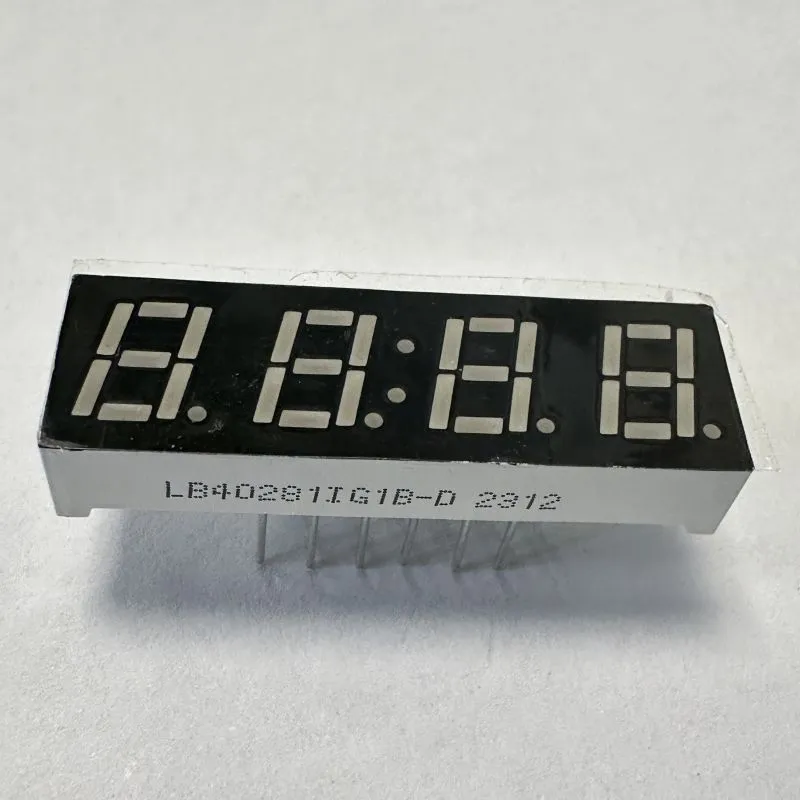 Pure Green 4 Digit 7mm LED Display 7 Segment Common Anode for Temperature Controller