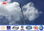 Round Hot Dip Galvanized Steel Utility Pole , 6M - 12M Metal Lighting Poles
