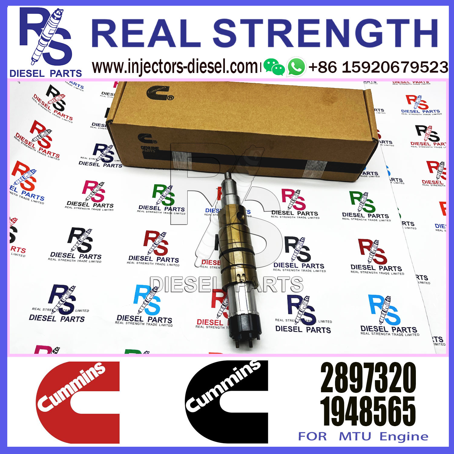 Common Rail Diesel Fuel Injector for ISX15 XPI 2872405 2894920 2897320