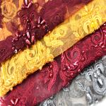 Fashion Tulle Beaded Embroidered Lace Fabric Polyester Handmade