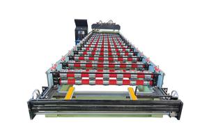 Color Steel Coil Metal Sheet Roof Glazed Tile Roll Forming Machine Width 1100mm