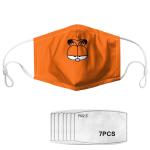 Cartoon Printed Activated Carbon Filter Face Mask