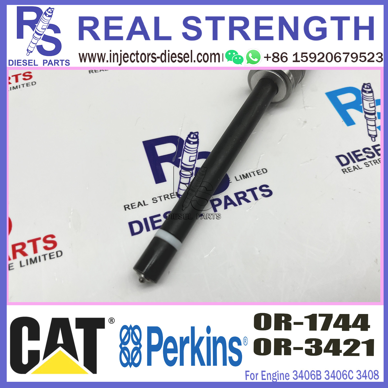 Diesel Fuel Common Rail Nozzle 0R1744 0R-1744 For Caterpillar Excavator