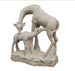 Quality Carving Stone Giraffe Sculpture wholesale