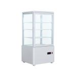 Convenience Store Vertical 4 Flat Glass Countertop Display Chiller