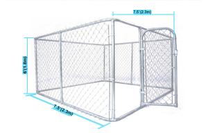 Quality Metal Outdoor Portable Dog Kennels Outside Dog Kennels 2.3mm Diameter wholesale