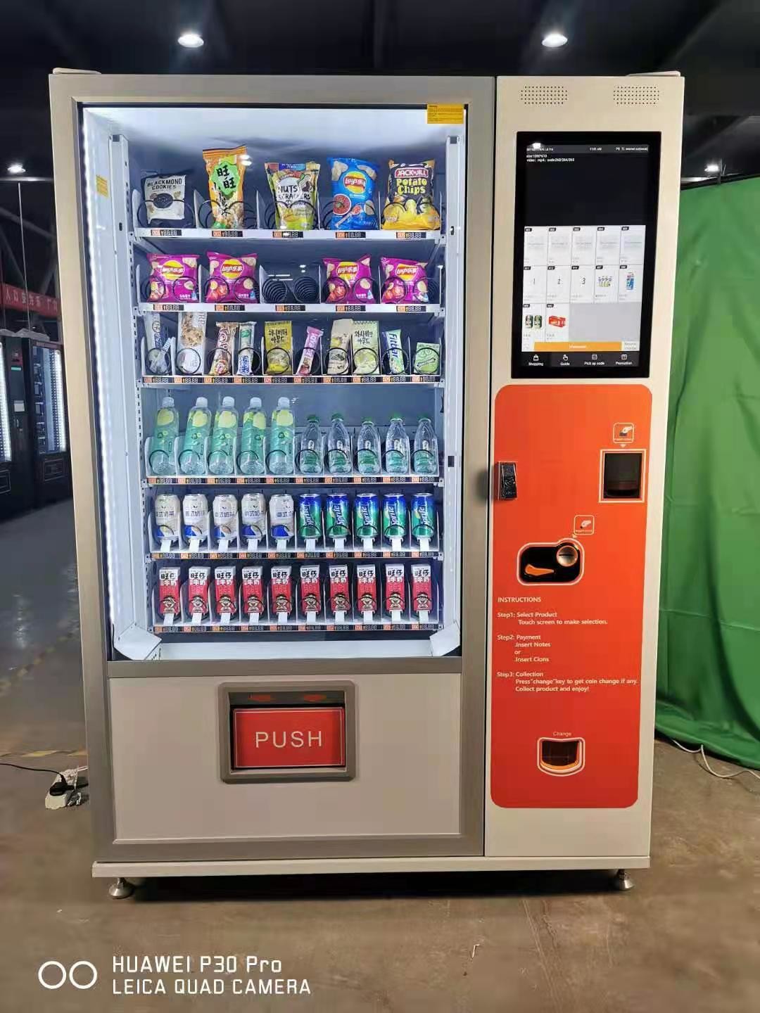 Automatic Chocolate Vending Machine , Cup Noodles Vending Machine