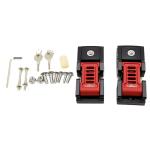 Hard Anodizing Surface Finishing JL Hood Latches Kit for Jeep Wrangler Aluminum