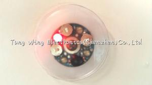 Quality Waterproof Round Push Button Led Flashing Module For Kid's Clothing / Shoes / Pillow wholesale