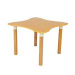 Modern Design Solid Wood Wooden Table Set for Home Rehabilitation Brown Dining