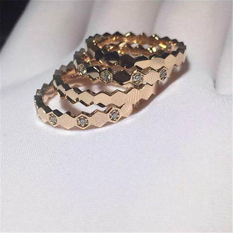 Luxury jewelry factory high-quality low price Cmdiamond ring 18k white gold yellow gold rose gold diamond ring