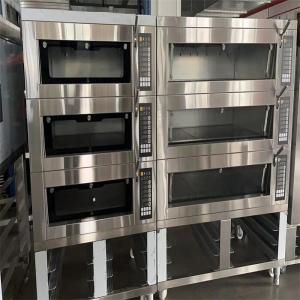 Quality Pizzahut Dominos Bakery Deck Oven 3 Deck 220V/380V For 6&quot; 9&quot; 12&quot; Round Pizza Pans wholesale