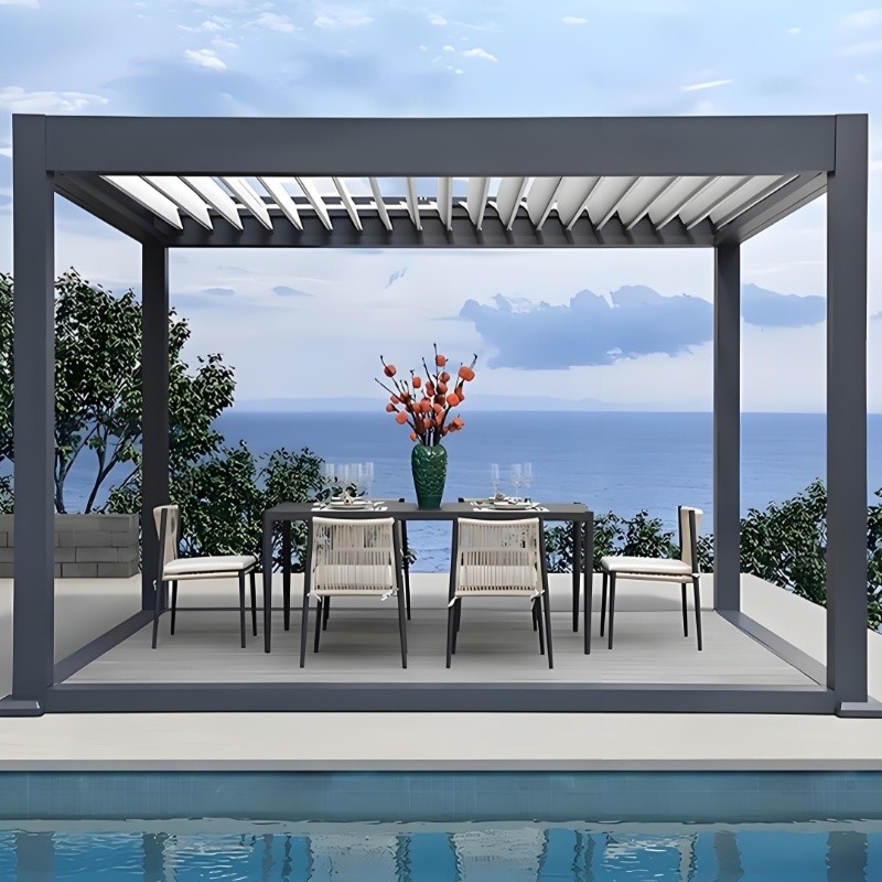 Elevate Your Outdoor Space With Adjustable Louvered Aluminum Pergolas