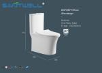 White Color Ceramic Single Piece Toilet Bowl for hotel / home