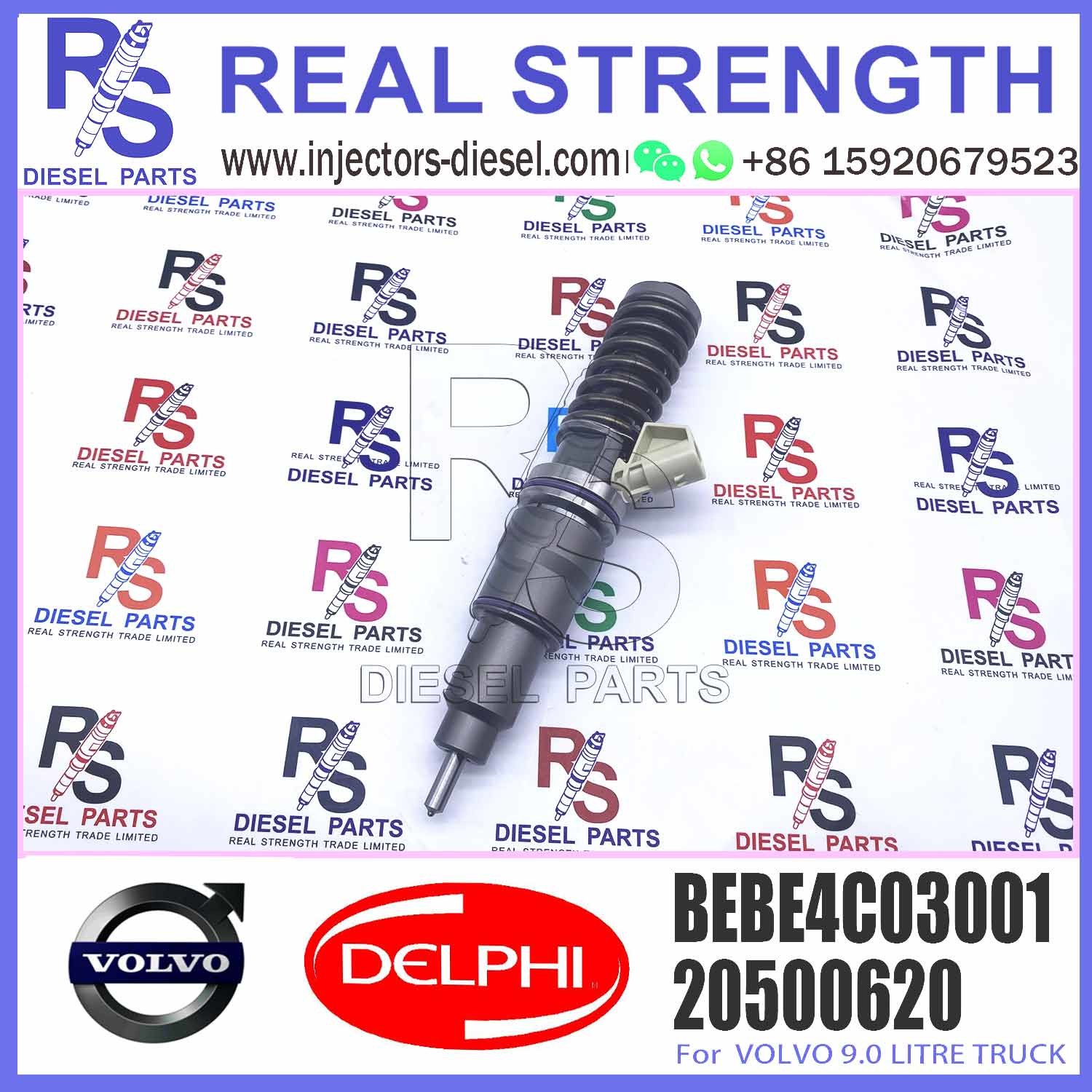 Diesel Injector 21586290 7420500620, 85000190, BEBE4C03001, BEBE4C03101 for V-O-L-V Penta engine TAD940VE D9A,