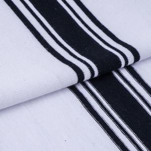Quality Single Face Striped Knit Fabric Yarn Dyed 32S 175cm For Sportswear Clothing wholesale