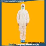 Latex Free Disposable Microporous Coverall , Disposable Protective Coveralls